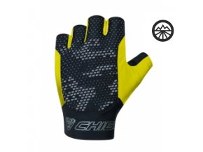 Cyklistické rukavice pro dospělé Pure Race žluté vel S