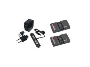 HOTRONIC Spare part SET 1 pair Battery XLP 2P Bluetooth Power + 1 pc recharger