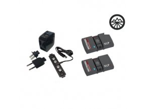 HOTRONIC Spare part SET 1 pair Battery XLP 2P Bluetooth Power + 1 pc recharger