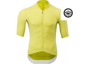 Pánský celopropínací cyklistický dres Ansino žlutý