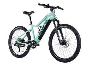 Pánské horské elektrokolo Leader Fox ARIMO 27,5"ZADNÍ MOTOR světle modré 2024