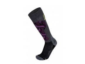 Dámské ponožky BRBL Orsa 2 anthra mel/plum