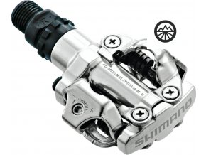 Pedály SHIMANO-‘PD-M 520’ oboustranné stríbrný