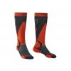 Pánské ponožky Bridgedale Ski Lightweight Merino graphite/orange