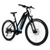 Horské elektrokolo LEADER FOX SWAN LADY 29" BLACK SHINY - blue sticker MODEST 2025