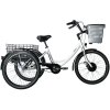 Elektrotříkolka LEADER FOX 24" CARGO - TRICYCLE BORMIO WHITE MATT