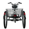Elektrotříkolka LEADER FOX 24" CARGO - TRICYCLE BORMIO WHITE MATT