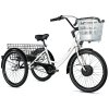 Elektrotříkolka LEADER FOX 24" CARGO - TRICYCLE BORMIO WHITE MATT