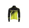 Crussis Cyklistická bunda pánská černá/žlutá fluo XS