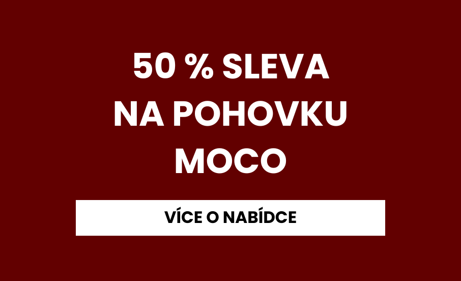 50 % na pohovku Moco