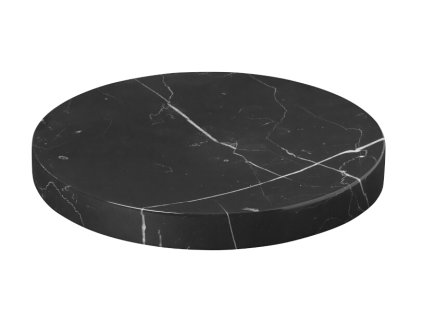2792 1 pesa mramorova podlozka 19 cm cerna