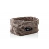 TELA Pletený košík, Size M šedohnědá
