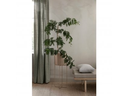 2267 1 kena stojan na kvetiny kvetinac maly ocelove sedy