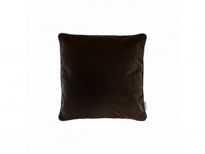 VELVET obliečka na vankúš 40x40 cm tmavo hnedá