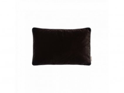 VELVET obliečka na vankúš 30 x 50 cm tmavo hnedá