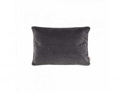 VELVET obliečka na vankúš 30 x 50 cm tmavo sivá