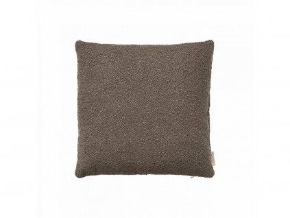 BOUCLE obliečka na vankúš 50 x 50 cm tmavo hnedá