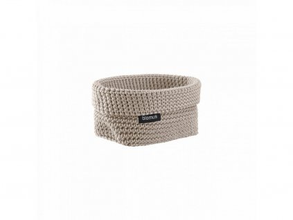 TELA Pletený košík, Size M krémová
