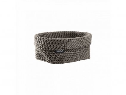 TELA Pletený košík, Size L hnedá