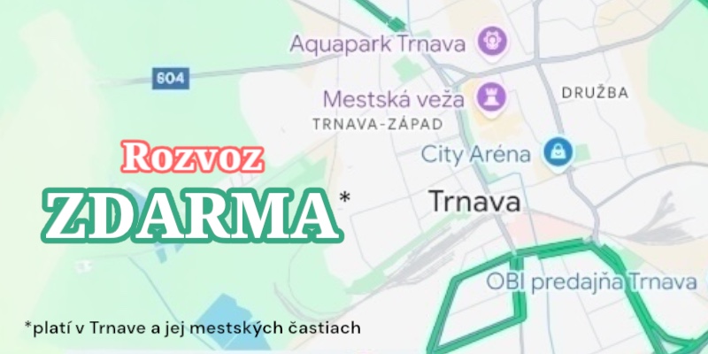 Dodanie v Trnave zdarma