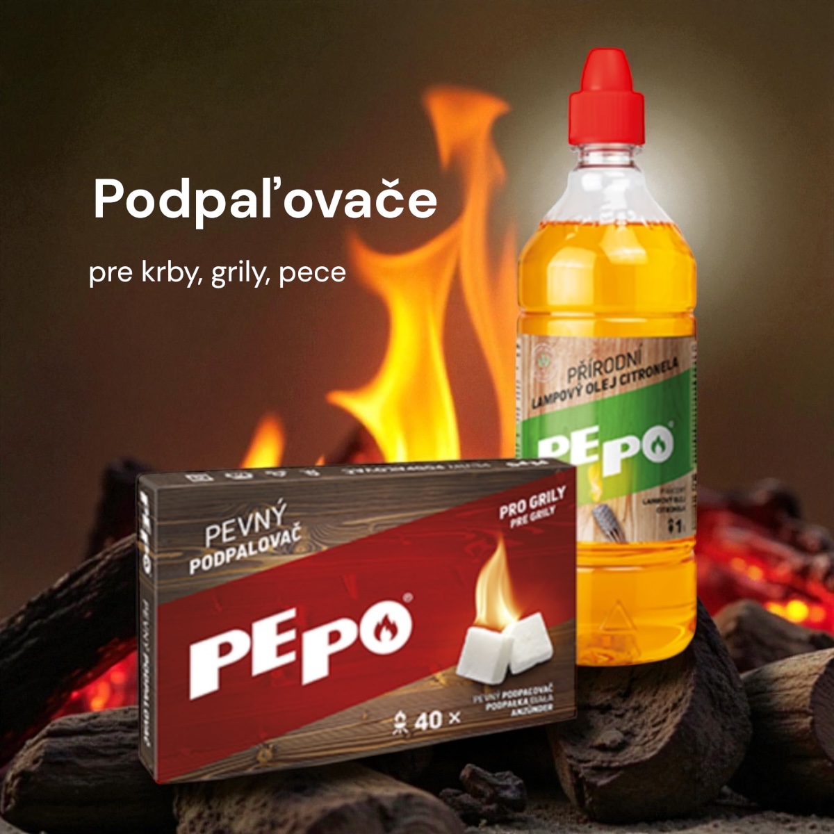 PE-PO podpaľovače a príslušenstvo
