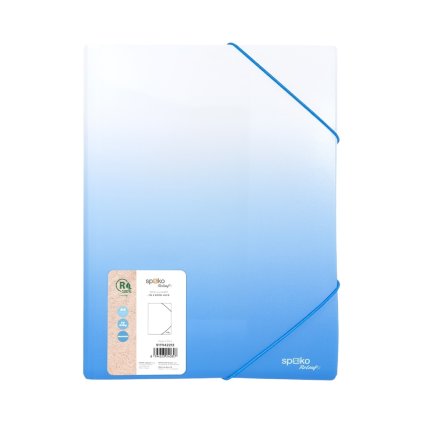 Mapa 253 SPOKO A4 PP gradient s gumičkou modrá