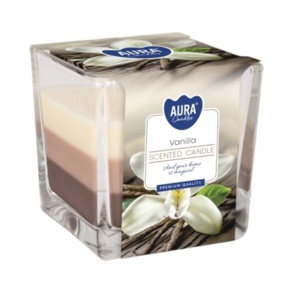 AURA Candles vonná sviečka v skle 170g vanilla
