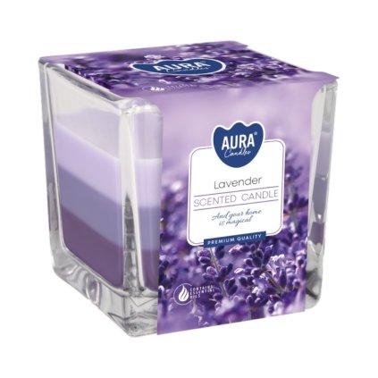 AURA Candles vonná sviečka v skle 170g Lavender
