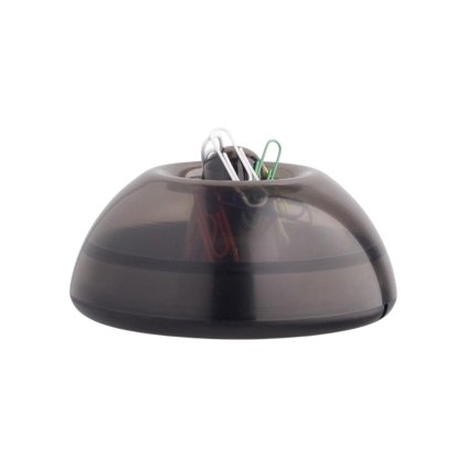 ICO Držiak na kancelárske spony LUX priehľadný čierny