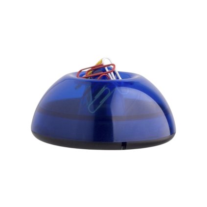 ICO Držiak na kancelárske spony LUX priehľadný modrý