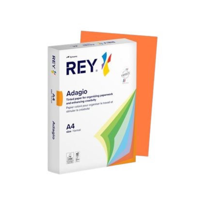 Papier REY Adagio A4 80g 500ks Intense oranžový