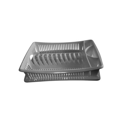 Clanax Odkvapkávač LUX 39,5x28x8,5cm plastový strieborný