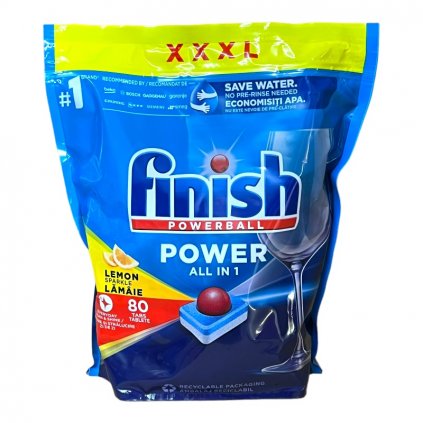 Finish All in 1 Max Regular Lemon 80ks