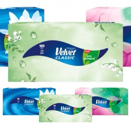 Vreckovky VELVET kozmetické vyťahovacie