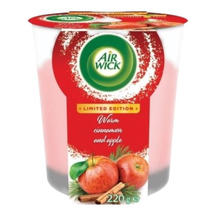 Air Wick sviečka 220g Škorica a jablko