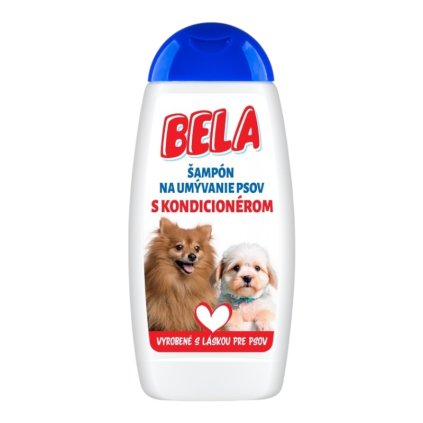 Bela šampón na umývanie psov s kondicionérom 230ml