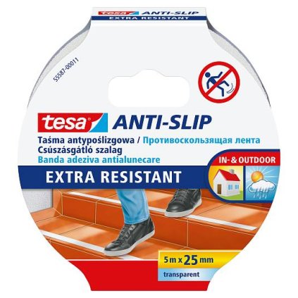 tesa protišmyková páska 5m × 25mm transparentná