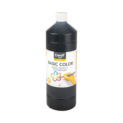 Creall temperová farba 1000 ml 20 čierna