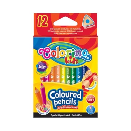 Colorino pastelky trojhranné krátke 12 farieb