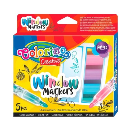 Colorino kriedové popisovače sada 5 farieb