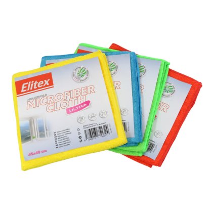 Utierka z mikrovlákna ELITEX PROFI ULTRA mix farieb 40x40cm