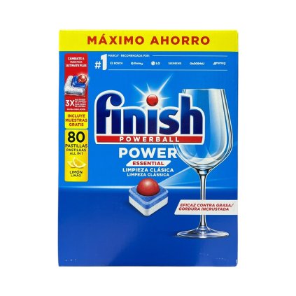 Finish Power Essential Lemon 80ks