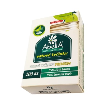 Abella Vatové tyčinky PREMIUM 200ks krabička