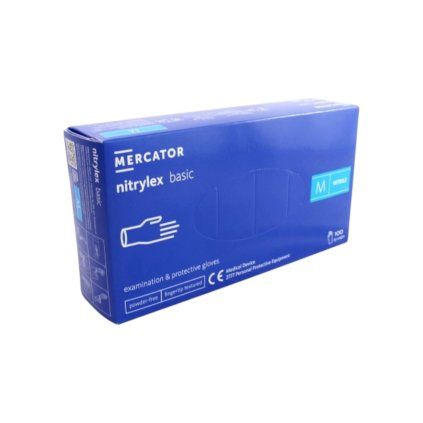 Rukavice Mercator Nitril Basic M 100ks