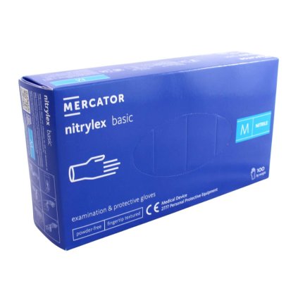 Rukavice Mercator Nitril Basic M 100ks