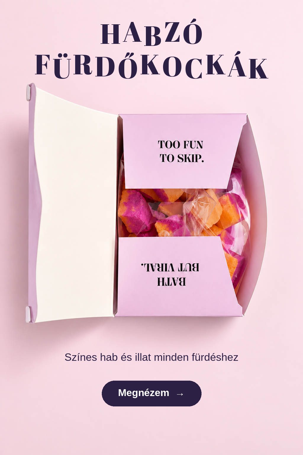 Habzó fürdőkockák BLOOMBEE
