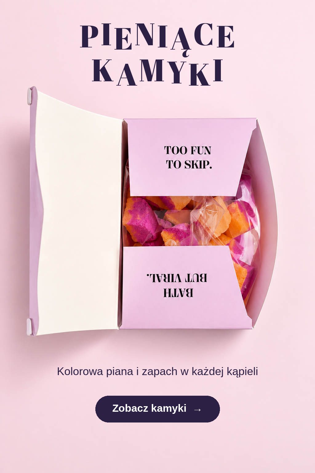 Pieniące się kamyki do kąpieli BLOOMBEE