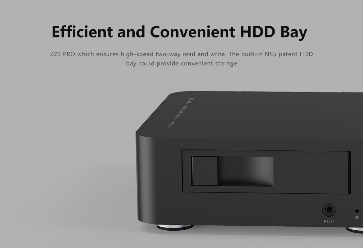 Zidoo Z20 Pro - HDD bay