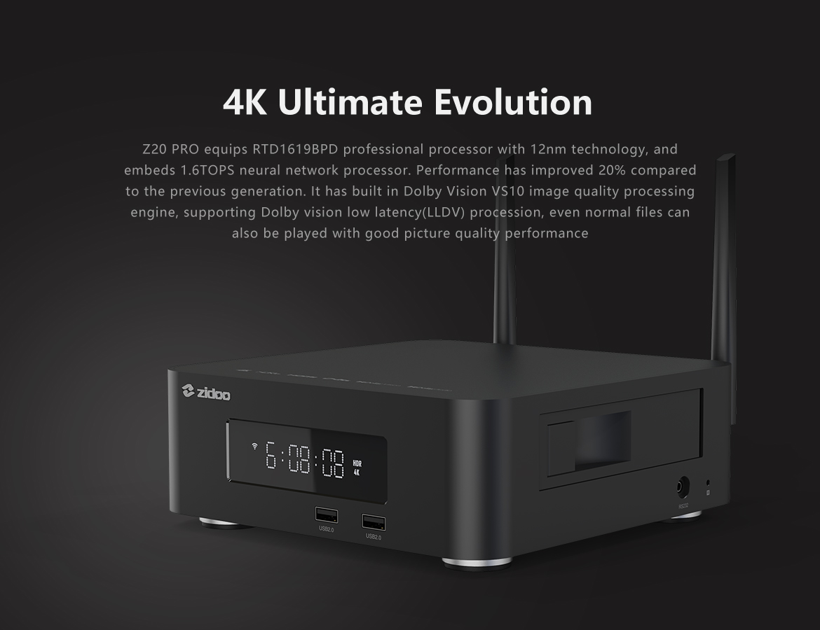 ZIDOO Z20Pro - 4k Evolution