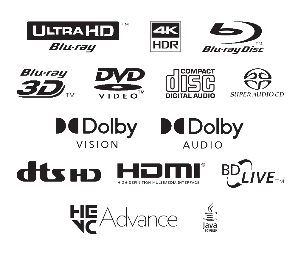 SONY UBP-X700/K 4k Ultra HD Blu-ray přehrávač | Dolby Atmos | DTS-X | HDR | Dolby Vision | 2x HDMI